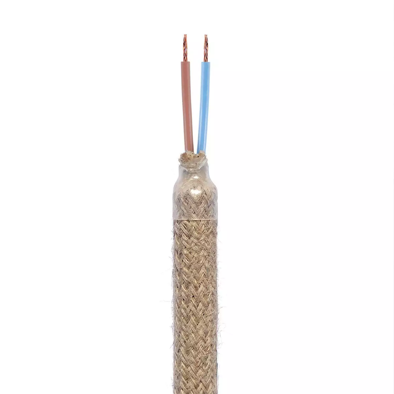 Creative Flex flexibele buis met RN06 neutrale jute stof en metalen eindstukken