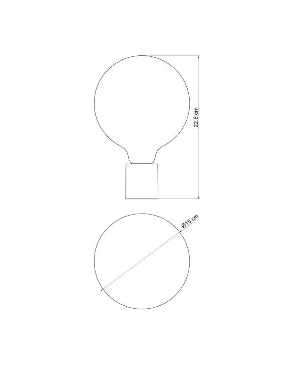 Armatuur met LED lichtbron met porseleineffect - IP44 waterdicht