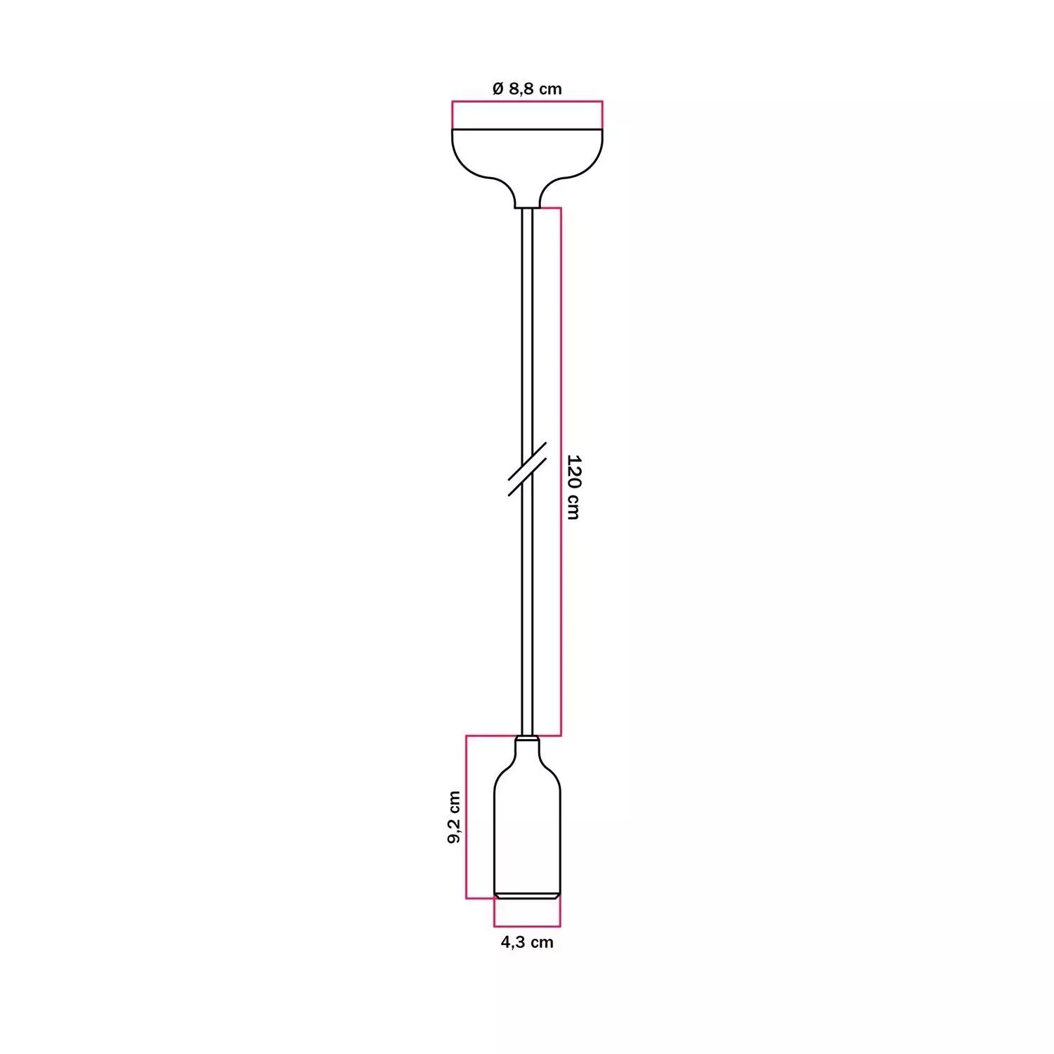 Kleurrijke siliconen hanglamp met stoffen snoer