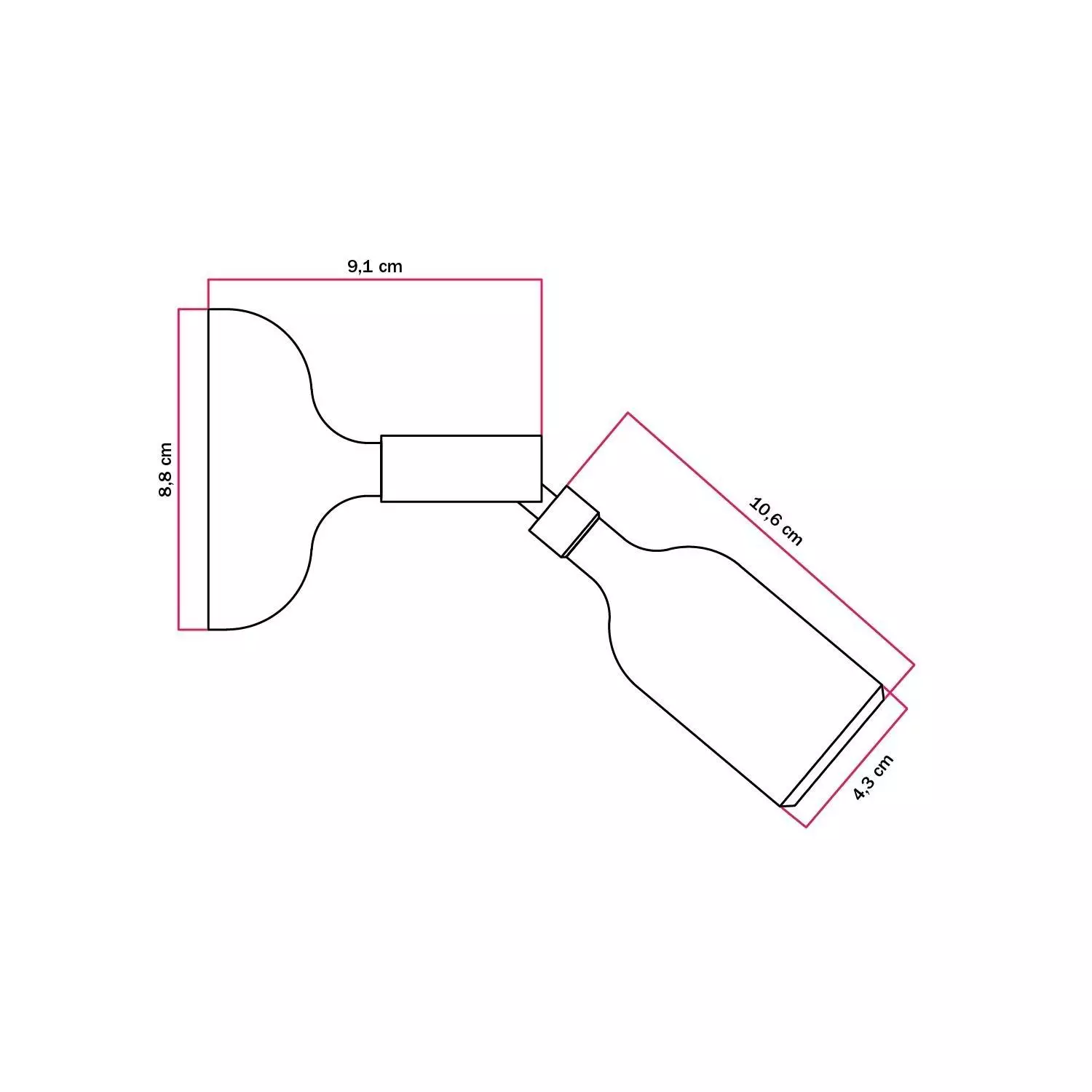 Siliconen Fermaluce lamp met scharnier