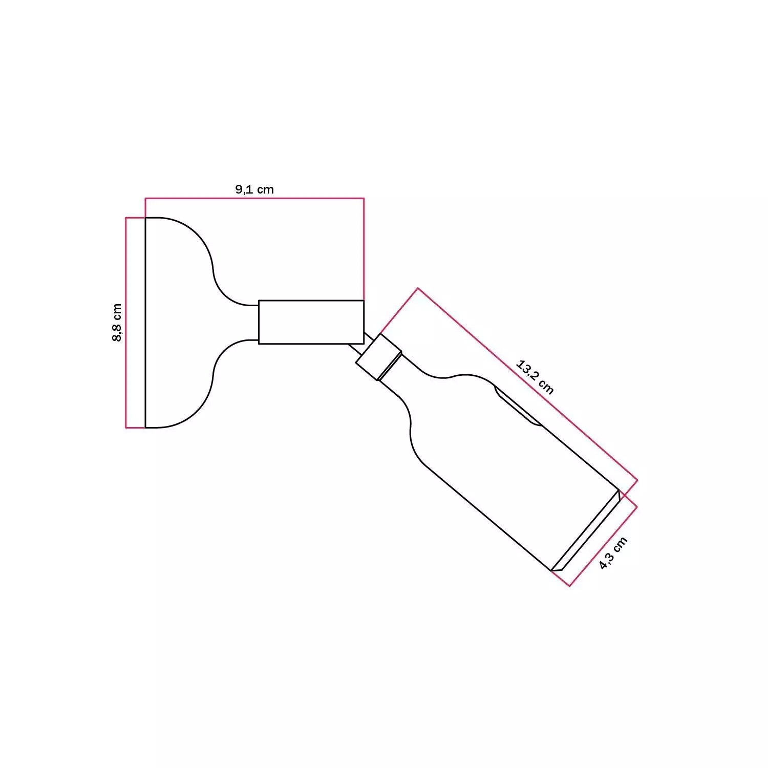 Siliconen Fermaluce lamp met scharnier en ingebouwde schakelaar