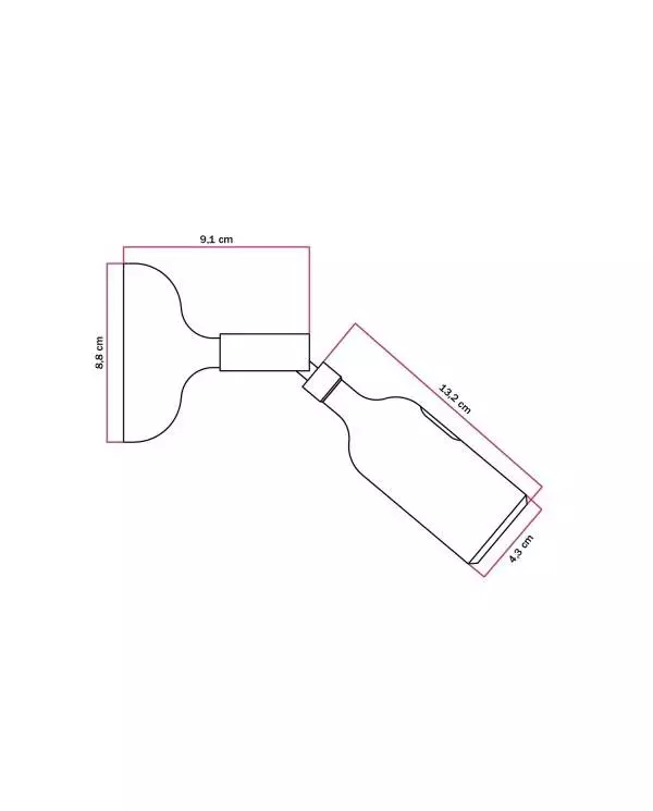 Siliconen Fermaluce lamp met scharnier en ingebouwde schakelaar