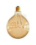 LED gouden lichtbron - Globe G125 “Love” voor hanglamp - 5W E27 decoratieve vintage 2000K