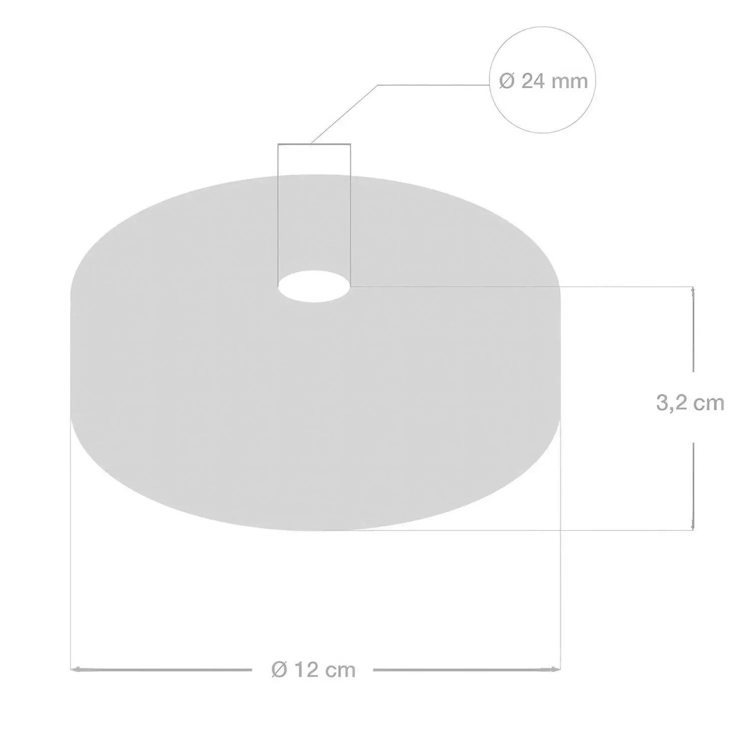 Houten plafondkap kit voor 2XL snoer