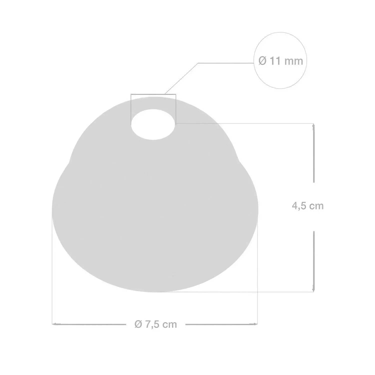 Keramische mini-plafondkap kit