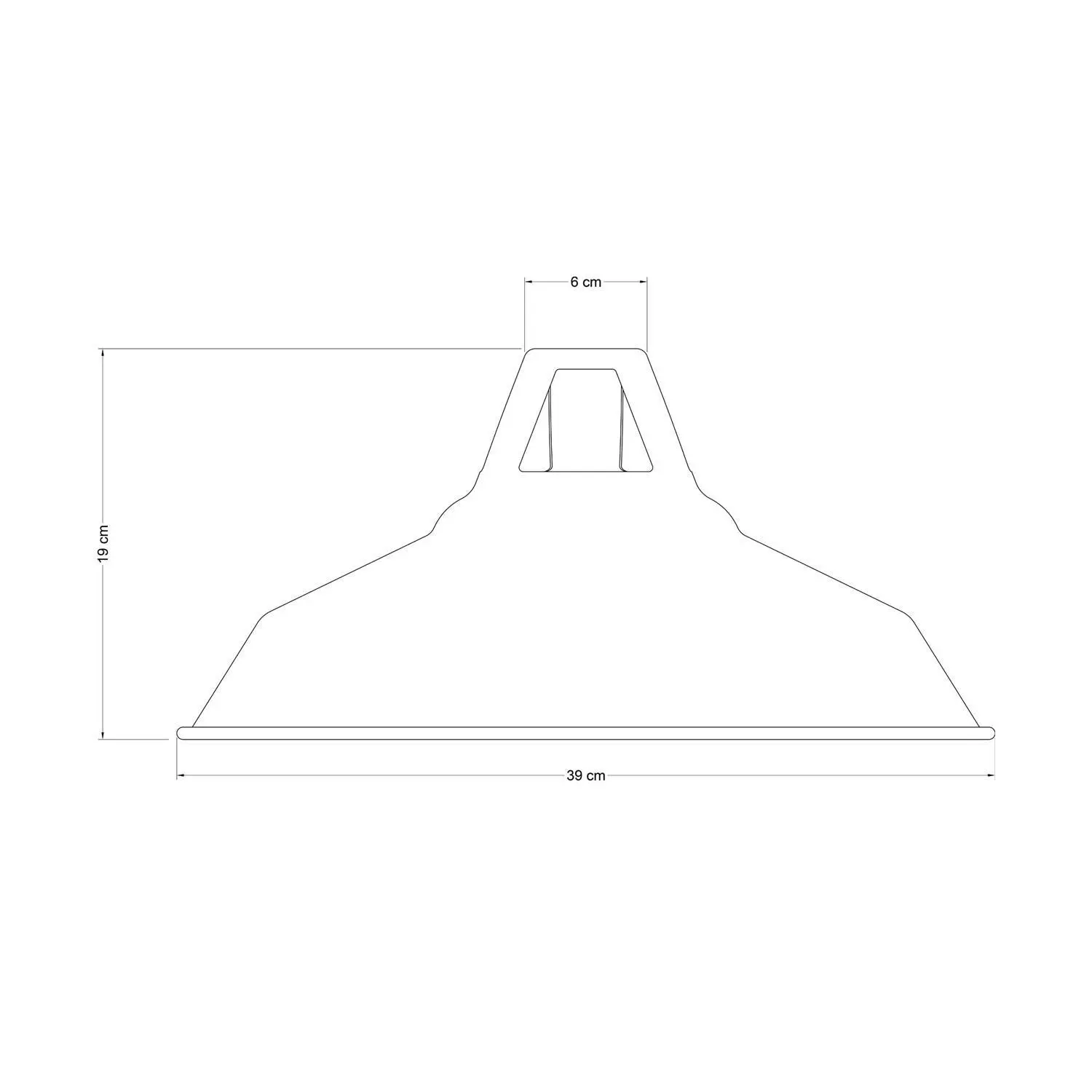 Harbour lampenkap in geëmailleerd metaal met E27 fitting, 38 cm diameter