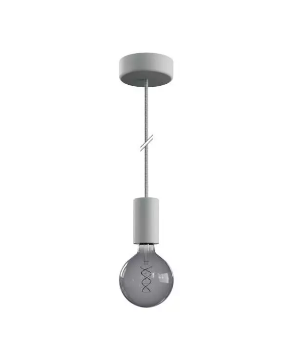 EIVA ELEGANT buiten hanglamp met textielkabel, siliconen plafondkap en E27 fitting IP65 waterproof