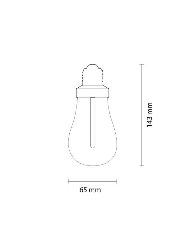 LED Lamp Plumen 002 6,5W E27 Dimbaar 2200K