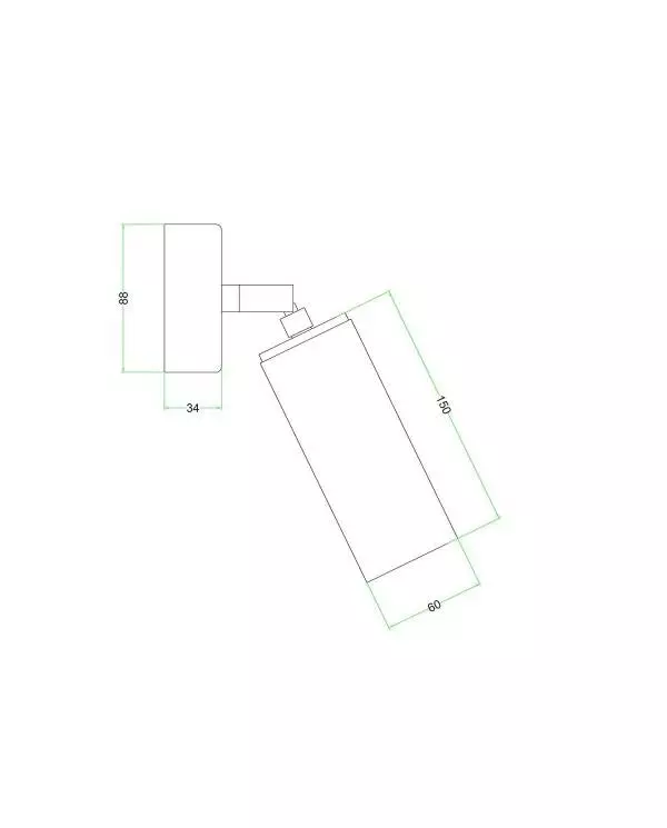 Fermaluce Wood met verstelbare spot in hout en Tub-E14 lampenkap