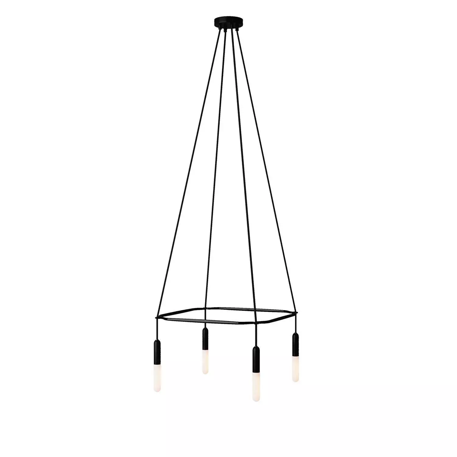 4 Pendels Cage P-Light Lamp