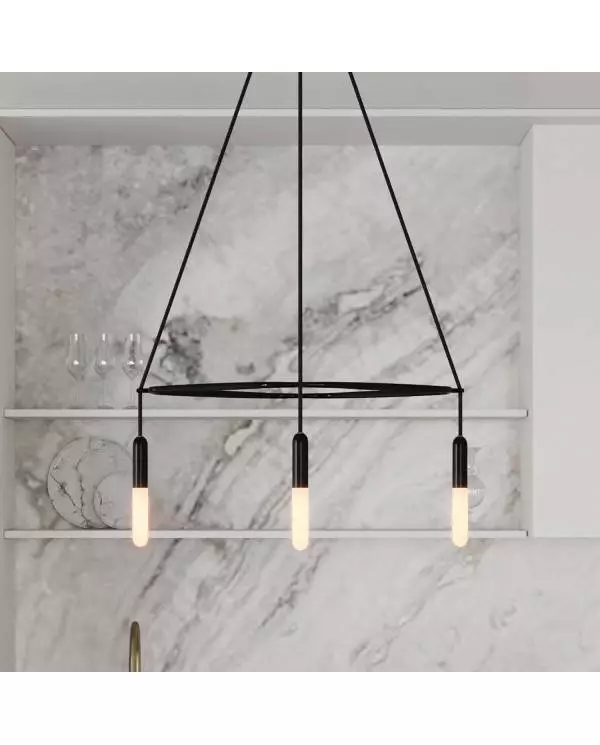 4 Pendels Cage P-Light Lamp