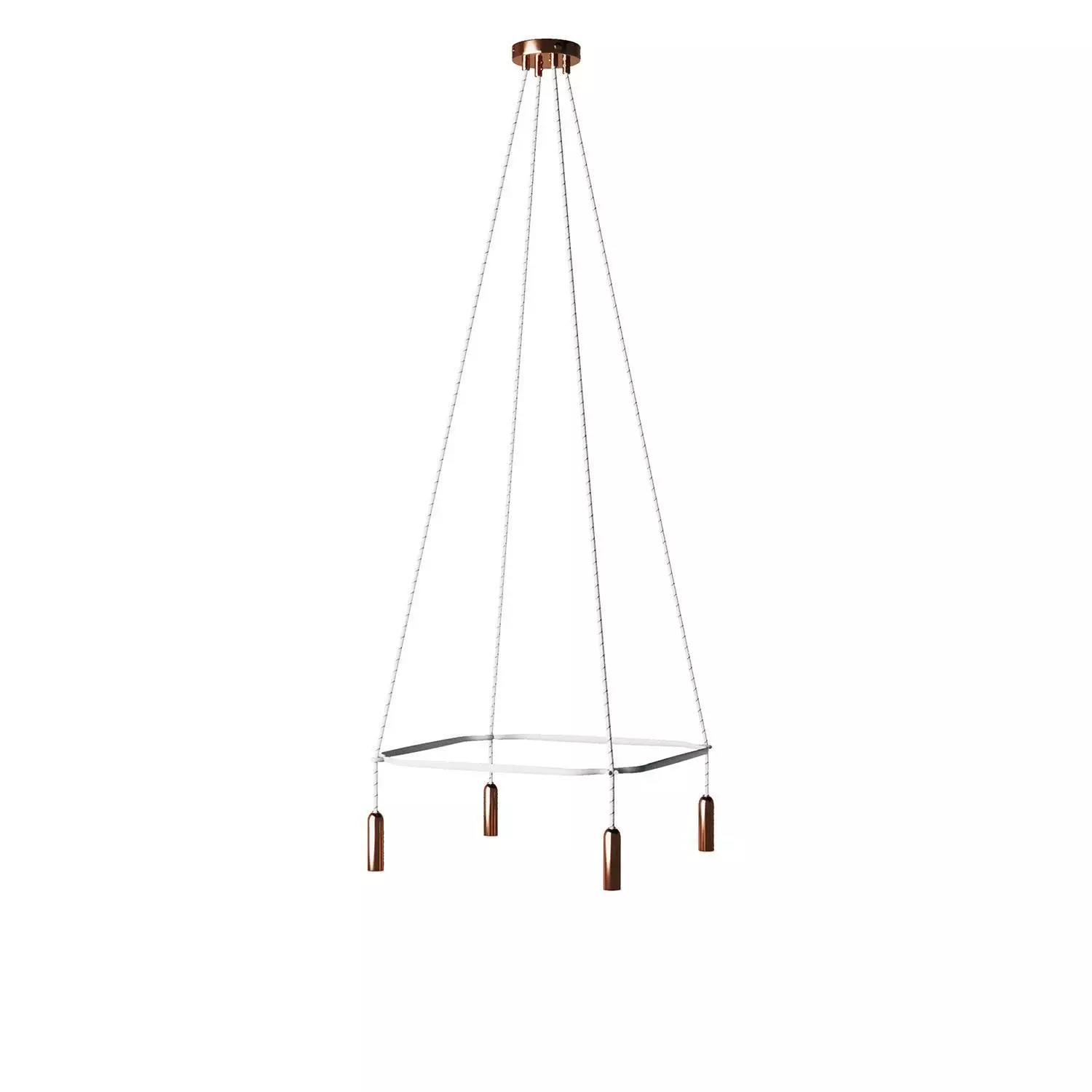 4 Pendels Cage P-Light Lamp