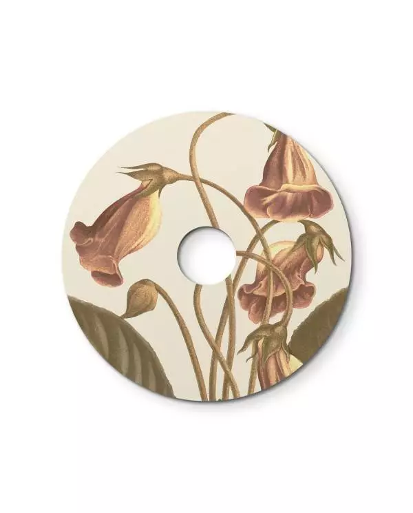 Ellepì mini platte lampenkap met bloemmotieven 'Blossom Haven', 24 cm diameter - Made in Italy