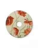 Ellepì mini platte lampenkap met bloemmotieven 'Blossom Haven', 24 cm diameter - Made in Italy