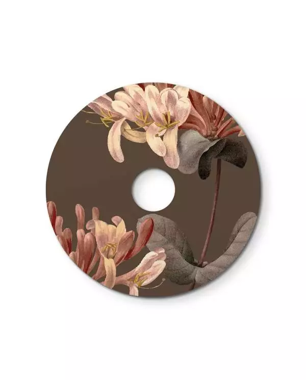 Ellepì mini platte lampenkap met bloemmotieven 'Blossom Haven', 24 cm diameter - Made in Italy