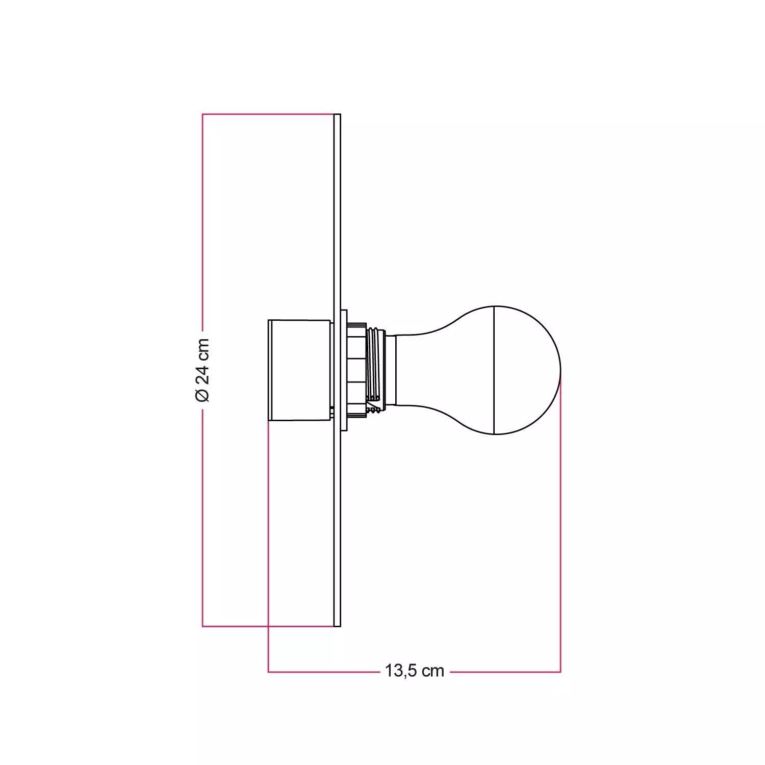 Wand- of plafondlamp met lampenkap met bloemmotief 'Blossom Haven' - Waterdicht IP44