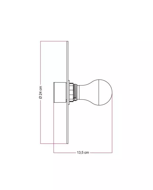 Wand- of plafondlamp met lampenkap met bloemmotief 'Blossom Haven' - Waterdicht IP44