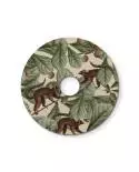 Ellepì mini platte lampenkap met jungle dieren 'Wildlife Whispers', 24 cm diameter - Made in Italy