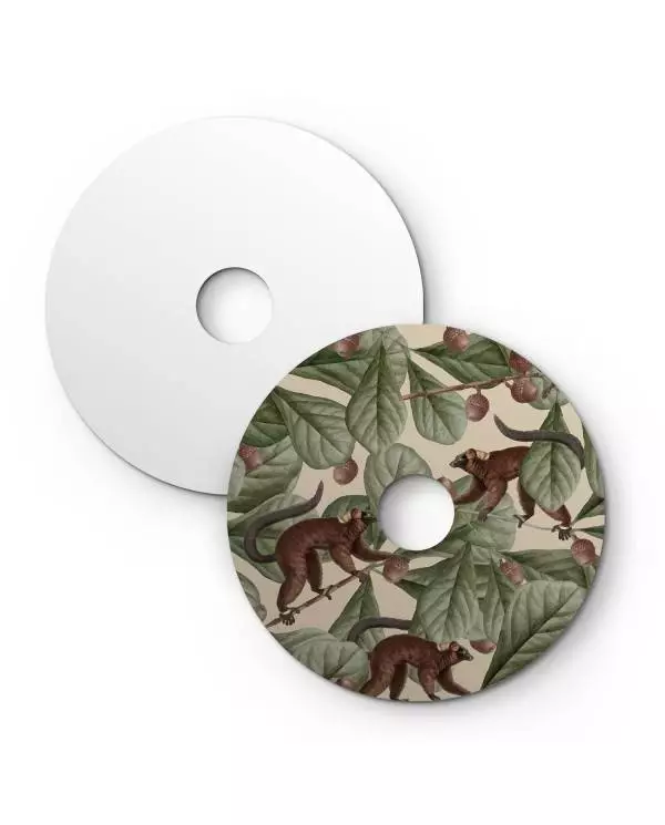 Ellepì mini platte lampenkap met jungle dieren 'Wildlife Whispers', 24 cm diameter - Made in Italy