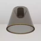 Design plafondlamp met rokerige kegelvormige Ghost bol