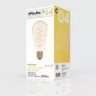 LED Gouden LED Carbon Filament lamp C04 Gebogen Spiraal Filament Edison ST64 4W E27 Dimbaar 1800K