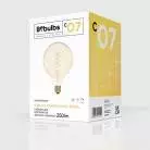 LED Gouden LED Carbon Filament lamp C07 Gebogen Spiraal Globe G125 4W E27 Dimbaar 1800K