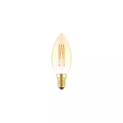 LED Gouden LED Carbon filament lamp C51 kaarsje C35 3,5W E14 Dimbaar 2700K