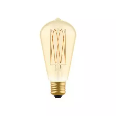 LED Gouden LED Carbon filament lamp C54 Edison ST64 7W E27 Dimbaar 2700K