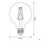 LED lamp E27 CRI 95 G95 7W 2700K Dimbaar - P03