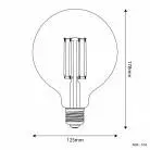 LED heldere gloeilamp G125 7W 806Lm E27 2700K Dimbaar - T04