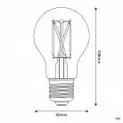 LED lamp porseleinen effect CRI 95 A60 7W 640Lm E27 2700K Dimbaar - P06