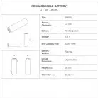 Cabless01 oplaadbare draagbare lamp met lichtbron - aanpasbaar (min. 20 stuks)