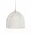 Pendant lamp with textile cable, Ghostbell XL cage lampshade and metal details - Made in Italy