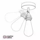 Fermaluce Metallo 90° met E27 schroefdraadfitting, verstelbaar metalen lamp