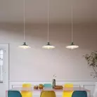 Hanglamp Made in Italy compleet met strijkijzerkabel, Swing Pastel lampenkap, met metalen afwerkingen