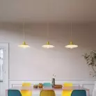 Hanglamp Made in Italy compleet met strijkijzerkabel, Swing Pastel lampenkap, met metalen afwerkingen