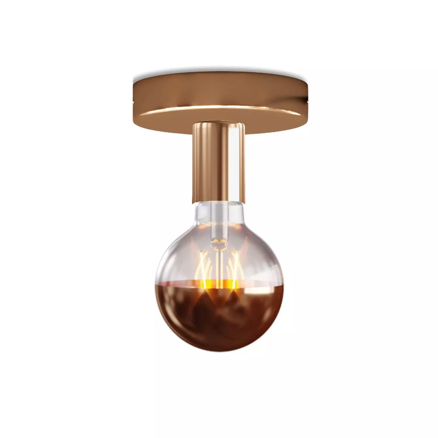 Fermaluce metalen lamp met Globe LED lichtbron