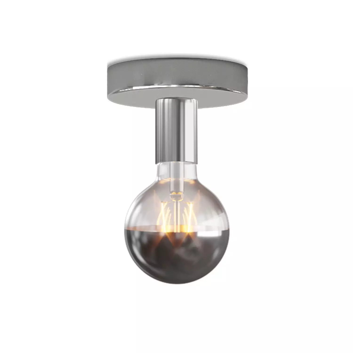 Fermaluce metalen lamp met Globe LED lichtbron