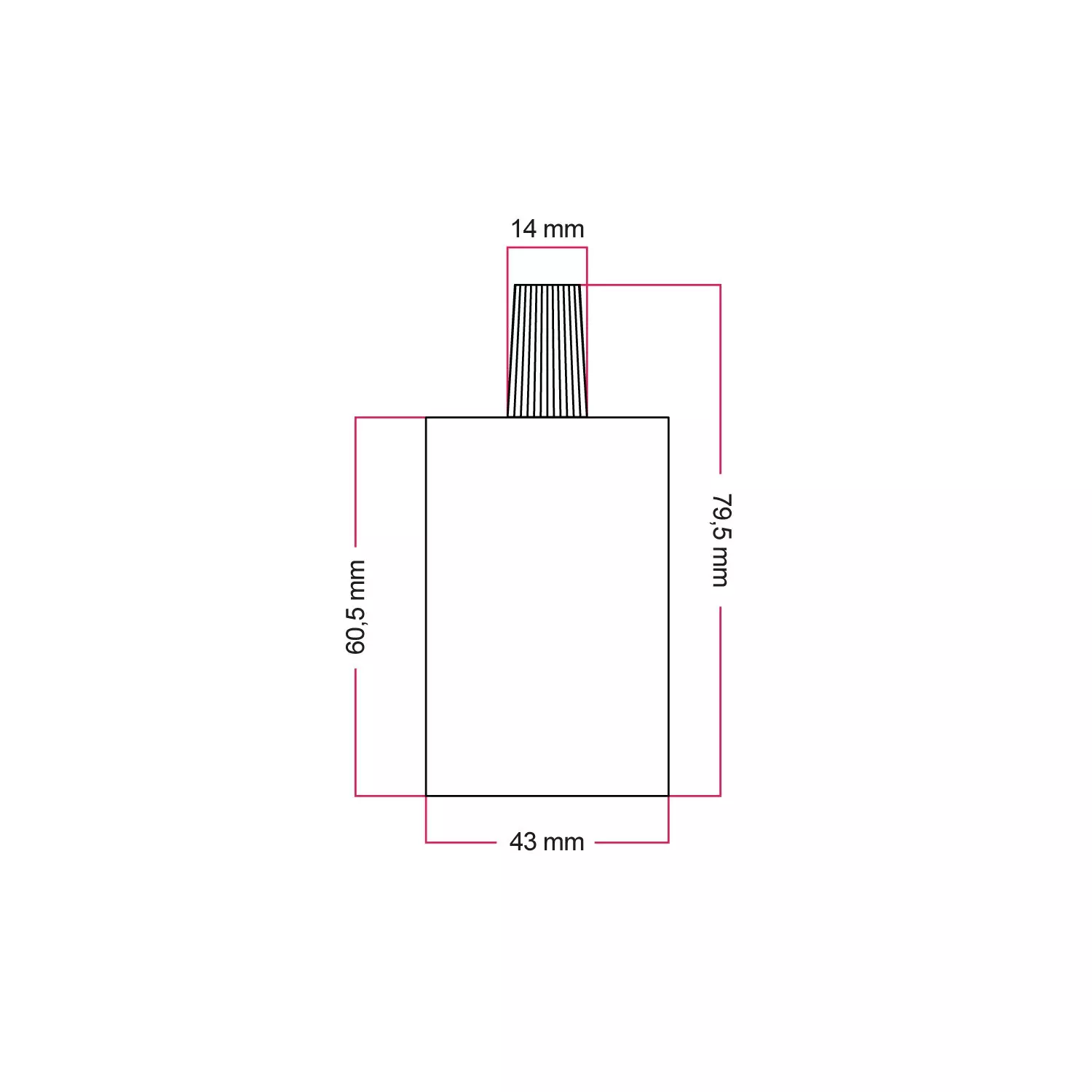 Cilindrische metalen E27 fittinghouder kit