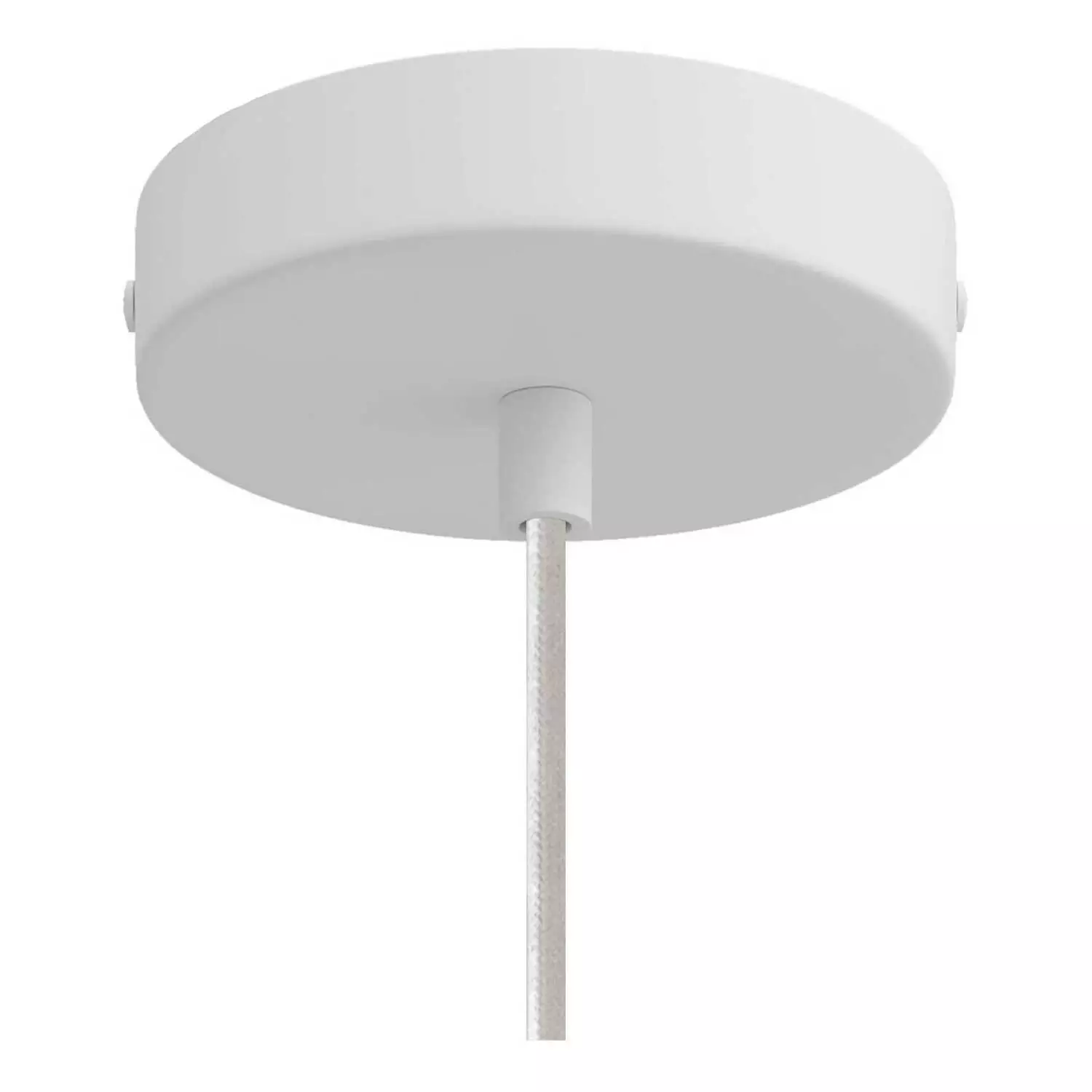 Hanglamp  met textiel kabel, Tub-E14 lampenkap en metalen afwerking