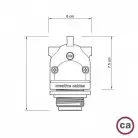 Eiva-2, 2-weg fitting voor buitengebruik IP65, E27 aansluiting