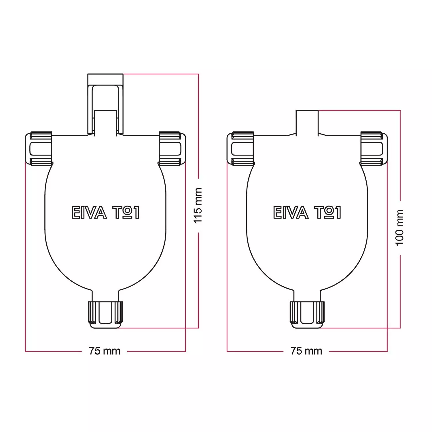 EIVA-3, 3-weg IP65 klikverbinding voor buiten