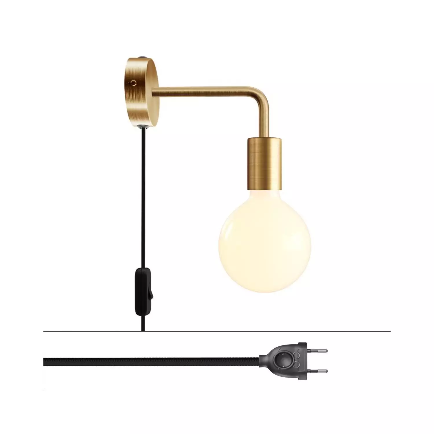 Spostaluce metalen lamp met gebogen arm