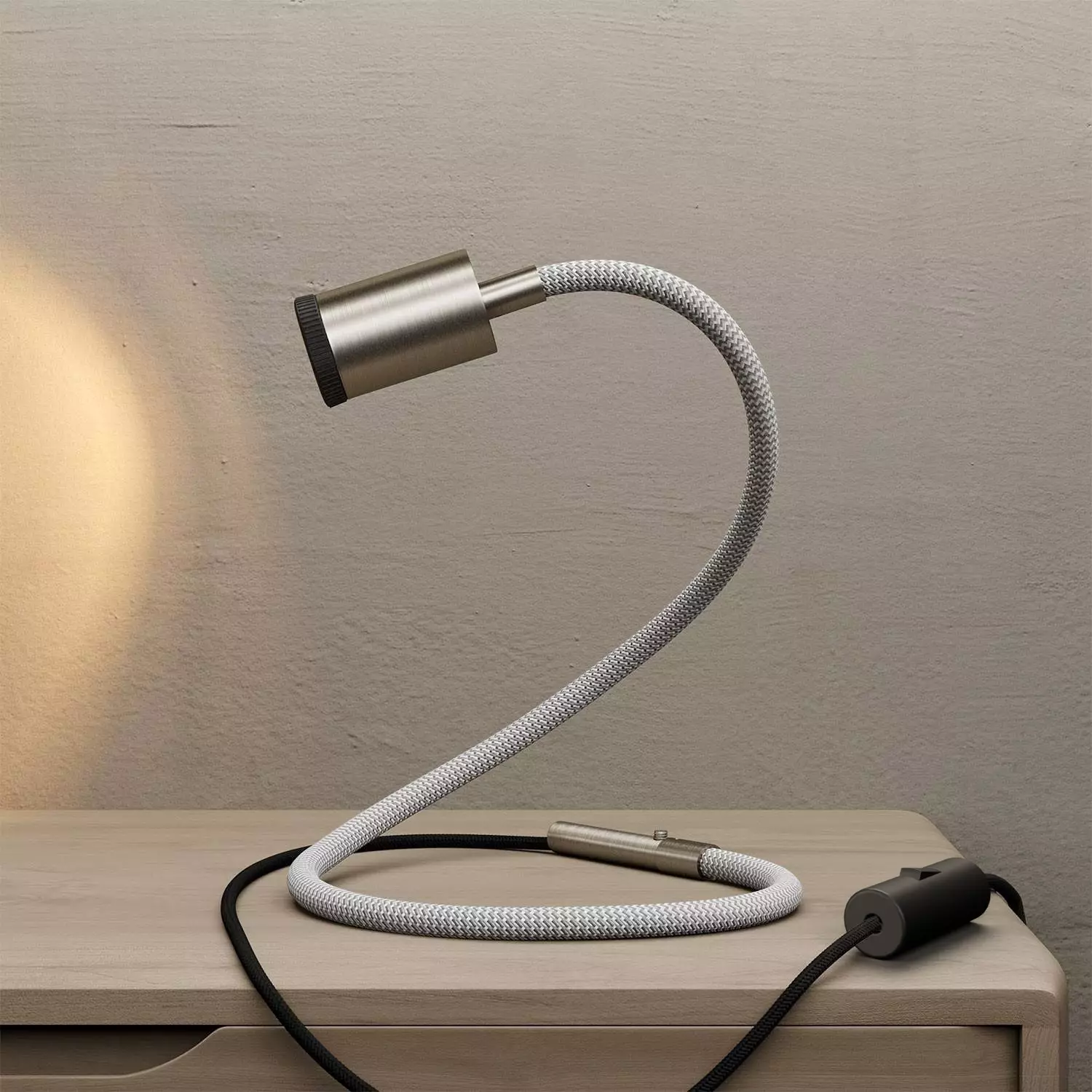 GU1d-one flexibele lamp zonder voet met mini LED-spot