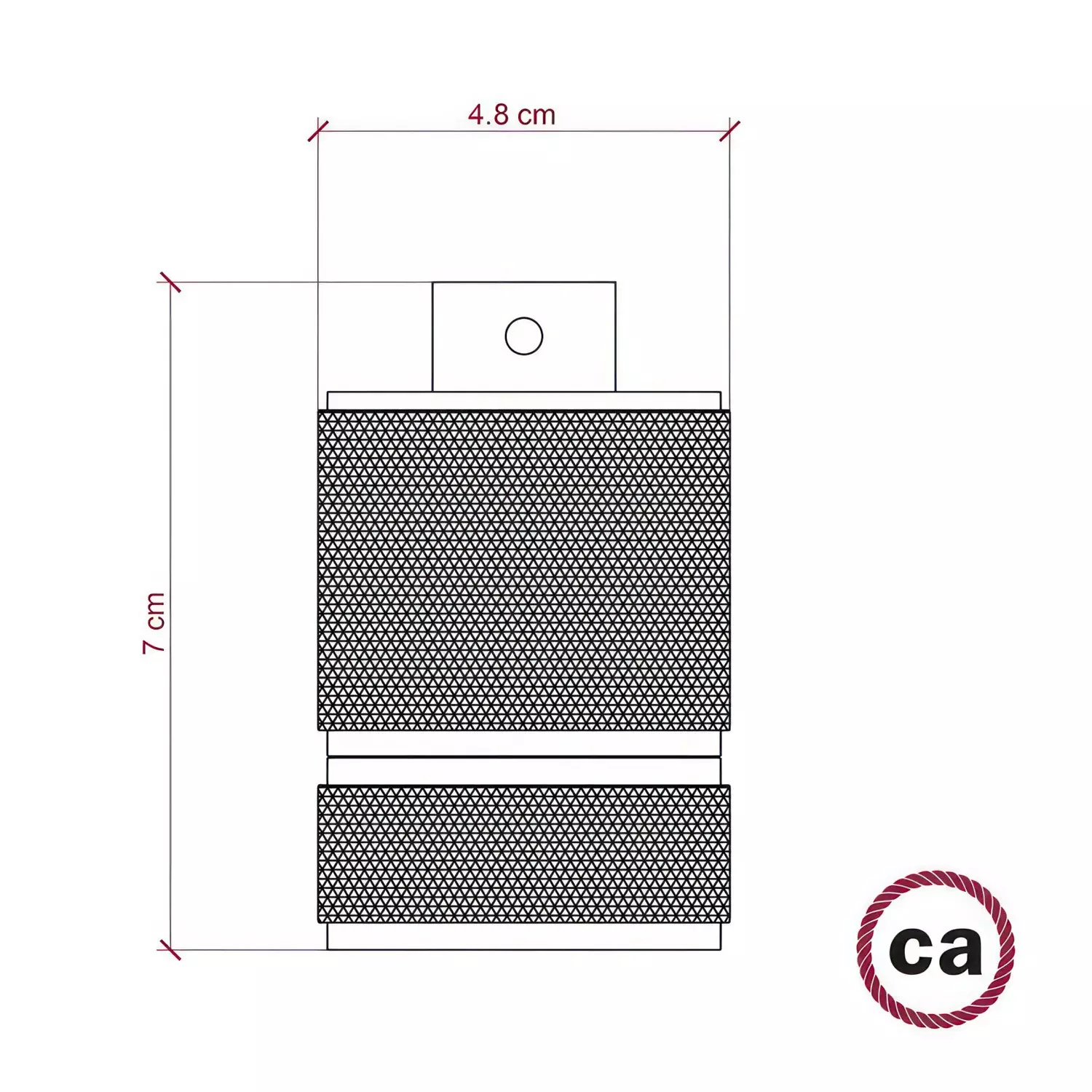 Gefreesd aluminium E27 fittinghouder kit