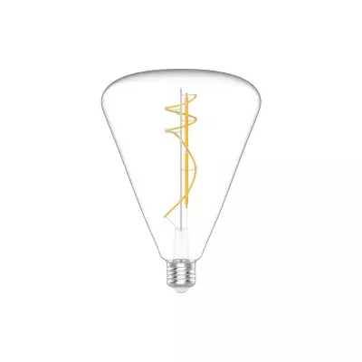 LED lamp in helder glas H03 Cone 140 11W E27 Dimbaar 2700K