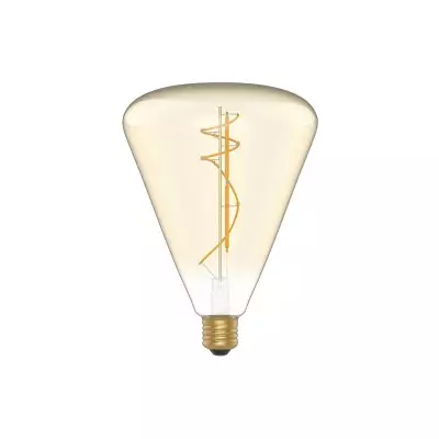 LED lamp in gouden glaskleur H06 Cone 140 8,8W E27 Dimbaar 2200K