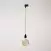 Vintage track hanglamp met porseleinen afwerking