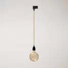 Vintage track hanglamp met porseleinen afwerking