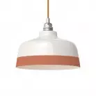 Tweekleurige keramische Coppa lampenkap, Materia collectie - Made in Italy